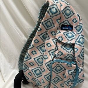 KAVU Aztec Blue and Pink Sling Bag